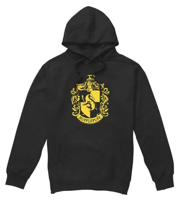 Obrázok produktu pre Harry Potter – Mikina s kapucňou "Hufflepuff" pre pánov/dámy, uni, model TV41278 (veľkosť L) (čierna)