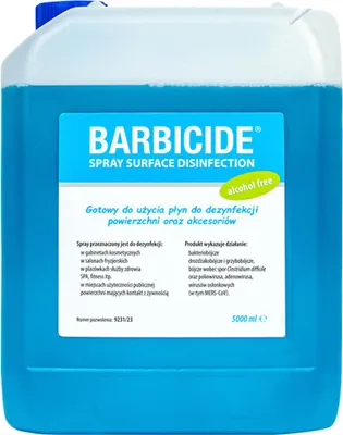 Obrázok produktu pre BARBICID v spreji na dezinfekciu všetkých povrchov, bez zápachu - náplň 5 l