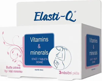 Obrázok produktu pre Elasti-Q Vitamíny a minerály s postupným uvoľňovaním 90 tabliet