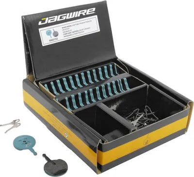 Image de Plaquettes de frein Jagwire Disc Sport Organic Bleu - Emballage d'atelier, 25 paires