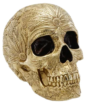 Productafbeelding van Halloween-lantaarn in goud, filigraanpatronen