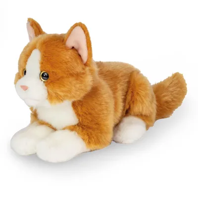 Produktbild von Teddy Hermann 91832 Katze liegend rot 20 cm