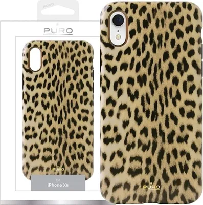 Image de Puro Glam Leopard Cover Iphone Xr Czarny/Black Limited Edition Ipcx61Leo1Blk
