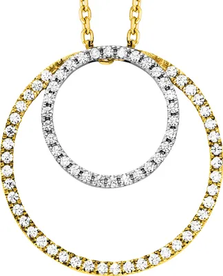 Produktbild von Julie Julsen Anhänger mit Kette 925/- Sterling Silber 45cm mehrfarbig Zirkonia weiß 148250047