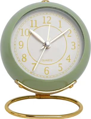 Produktbild von Nachtlicht,kein Tickgeräusch, analoge Uhr für Schlafzimmer, Wohnzimmer, Küche, Schrank, Schreibtisch, Regal, Büro, Retro-Dekor,(Grün)