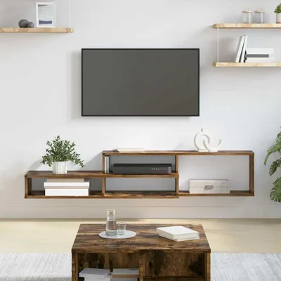 Produktbild von "Schlussverkauf" TV-Wandschrank moderne - Wand Hängeboard - für das Wohnzimmer - 150x25x28,5cm Holzwerkstoff C14661