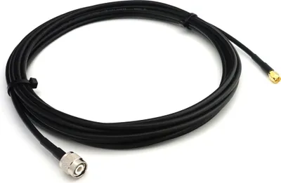 Obrázek produktu pro 2m koaxiální kabel TNC samec na SMA samec RG58 - Prodlužovací kabel TNC SMA 2 metry propojovacího kabelu (50 Ohm) - Černý anténní kabel pro HAM rádio CB rádio WIFI anténu