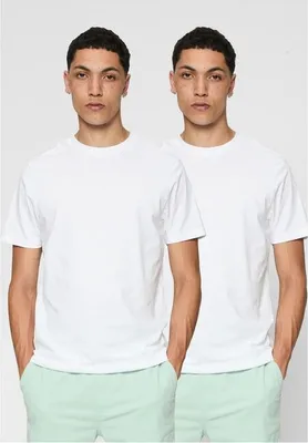 Obrázok produktu pre Pánské tričko Urban Classics Basic Tee 2-Pack white/white - 3XL
