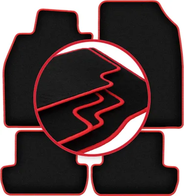 Image de Tapis de sol CARLUX-RED pour : Renault Mégane III Berline, Coupé, Grand Tourer, Break (2008-2015)