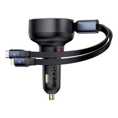 Produktbild von Baseus Enjoyment Pro 60W, Auto, Zigarettenanzünder, 24 V, 0,7 m, Schwarz