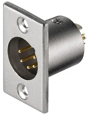 Produktbild von Goobay Mikrofon-Einbaustecker, 5 Pin, mit vergoldeten Kontakten