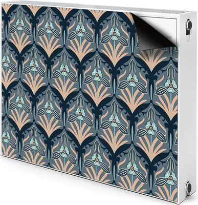 Produktbild von Magnet Radiator Magnet Mat Heizkörperverkleidung Heizkörper-Abdeckung Heizung 90x60 cm - Weinleseblumen