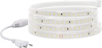 Produktbild von LED-Streifen Dimmbar 220V SMD 120 LED/m Warmweiß 7.5W/m 750lm/m Breite 12mm Schnitt 100cm IP65 nach Maß 15 m