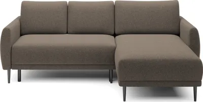 Produktbild von DomoHome ECKSOFA BONO Stilvolles Sofa mit Schlaffunktion, Modernes Design, Robuste Holzfüße, Elegante Armlehnen, Tiefe Sitzfläche 226x164x88cm, Rechte Seite Hellbraun