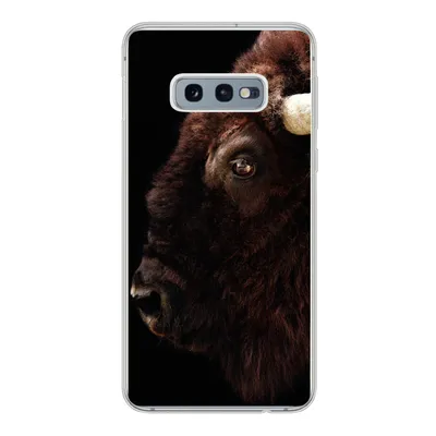 Produktbild von MuchoWow® Handyhülle Schutzhülle Hülle für Samsung Galaxy S10e Bison - Horn - Porträt Silikon Softcase Handy Hülle - Handy