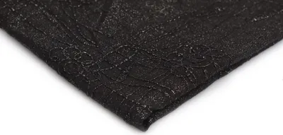 Produktbild von Baumwollstoff mit Stickerei, Farbe Schwarz Muster 6 (50 x 140 cm)