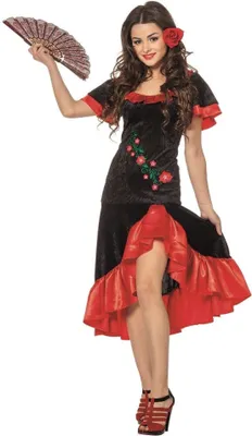 Produktbild von L3201090-36 Damen Spanierin Flamenco Kostüm Gr.36