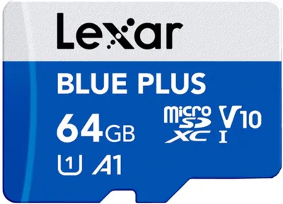Immagine prodotto di Lexar BLUE PLUS 64 GB MicroSDXC UHS-I