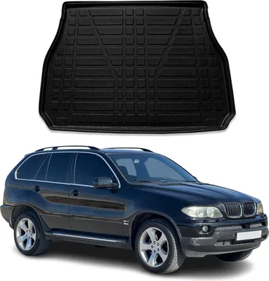 Image de Bac de coffre pour BMW X5 E53 1999-2006 Caoutchouc TPE Noir