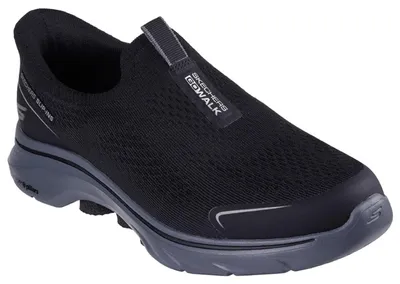 Obrázek produktu pro Skechers GO WALK 7 Slip-Ins 216553-BKCC, pánské boty, černá barva, bezšněrovací, s paměťovou pěnou a technologií ULTRA GO, velikost 43 EU