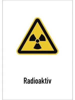 Produktbild von Dreifke® Aufkleber Radioaktiv, Kombischild, Folie, 148x210 mm