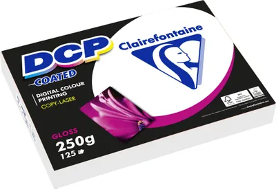Produktbild von Clairefontaine DCP Coated, SRA3 (450x320mm) 250g, 125 Blatt - 130 CIE