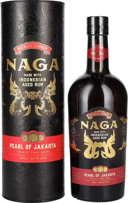 Image de Naga Pearl of Jakarta Triple Cask Aged Small Batch 2019 42,7% Vol. 0,7l en boîte cadeau