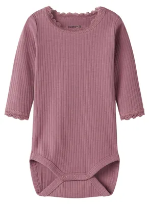 Produktbild von Name IT Damen Nbfhallie Ls Body, Mesa Rose, Numeric_86