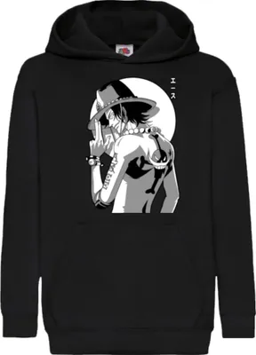 Produktbild von Kinder Kapuzenpullover Manga Japan Anime Comics Animation One Manga Piece Anime 0020, 9-10-Jahr -одини / Schwarz