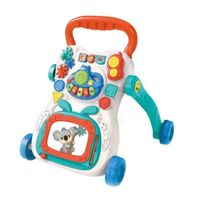 Imagen del producto de Carrito de aprendizaje multifuncional para bebés: Apoya y acompaña a su hijo en sus primeros pasos, color rojo
