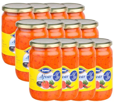 Immagine prodotto di Sofko Ajvar preparato vegetale a base di paprika e melanzane 680g confezione da 12 pezzi