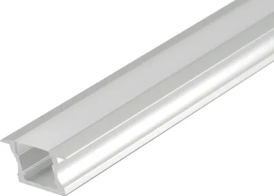 Produktbild von 2 Meter Aluprofile Alu Schiene Profil LED Kanal  für LED Strip mit Milchglas Abdeckung Profil C L