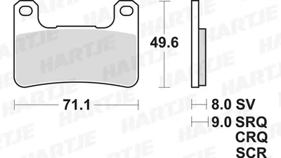 Produktbild von TRW Bremsbeläge Satz Vorne MCB752SRT