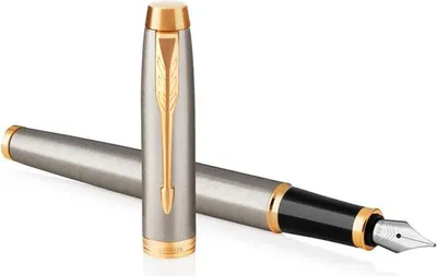 Immagine prodotto di Parker 1931656 PARKER Füller IM     Brushed Metal                    M Blau Geschenkbox