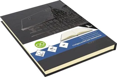 Image de Carnet de croquis A5 noir, 80 pages, couverture rigide