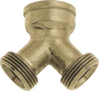 Produktbild von Y-Stück Messing, Innen- und Außengewinde 19 mm (3/4)"