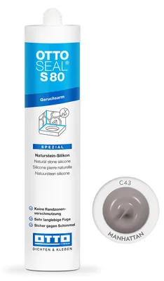 Produktbild von Ottoseal S80 Naturstein-Silikon neutral 310ml Farbe: Manhattan C43