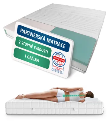 Obrázek produktu pro AM Qualitätsmatratzen | Prémiová 7zónová partnerská matrace 180x200 cm - H4 a H5 - taštickové pružinové jádro (480 pružin/2m²)