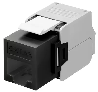 Obrázek produktu pro Goobay 90692, Plochý, Černá, RJ-45, LSA, Samice, 22/26