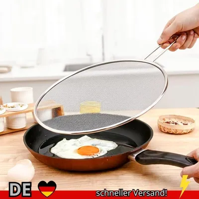 Produktbild von Ölspritzschutz aus Edelstahl Zum Kochen – Antihaftbeschichtete