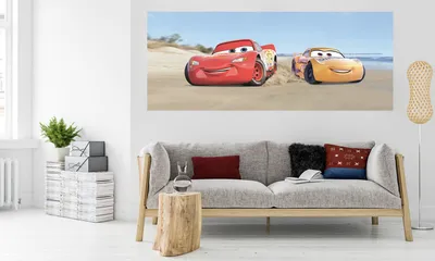 Produktbild von Komar Digitaldruck Vliestapete "Cars3 Beach", bunt, 100 x 250 cm; 003-DVD1