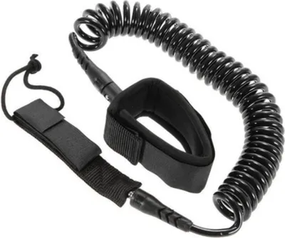 Produktbild von Leash coiled 10' / 300cm - 8 mm - Schwarz - SUP/Surfen - PB-010021