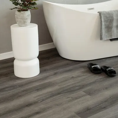 Zdjęcie produktu dla Home Deluxe podłoga winylowa click z izolacją akustyczną ROMIA Antracyt - 10 m² | podłoga winylowa click z izolacją akustyczną, podłoga winylowa click z izolacją akustyczną, podłoga winylowa click z izolacją akustyczną