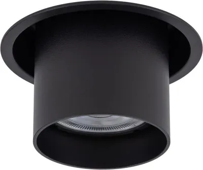 Produktbild von Einbaustrahler Metall D: 8.3 cm Schwarz GU10 rund Modern