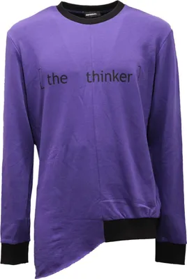 Produktbild von 2398AH felpa uomo IMPERIAL purple Baumwolle sweatshirt man