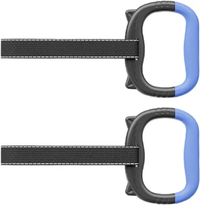 Image de Anneaux de gymnastique - Anneaux de musculation - Entraînement de force - Bandes réglables - 12 cm - Noir