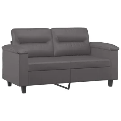 Produktbild von vidaXL 2-Sitzer-Sofa Grau 120 cm Kunstleder