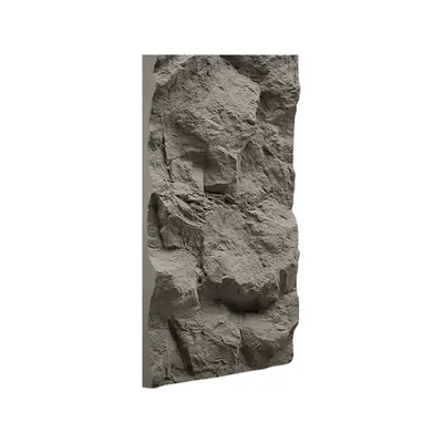 Produktbild von IZODEKOR Polyurethan Steinpaneele 120x60 cm 3D Wandpaneele 5 cm dick Steinoptik Wandverkleidung - Dark Grey Stone