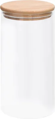 Productafbeelding van vidaXL Opbergpotten met bamboe deksel, 4 stuks, 1200 ml