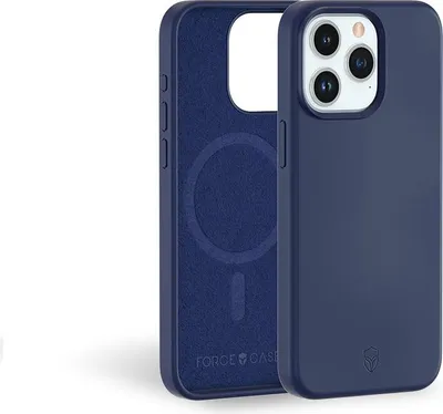 Image de Coque Silicone Renforcée MagSafe pour IP15P Bleu Marine